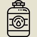 The water logo bottle represents our tank, which is made of high-quality 304 stainless steel.